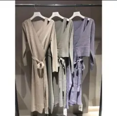 フレイアイディー レイヤードニットワンピース ベージュ