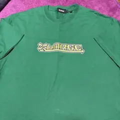 XLARGE グリーン ロゴTシャツ