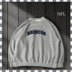 2452/NFLデンバー•ブロンコス チーム刺繍ロゴ 前Vスウェット2XL相当