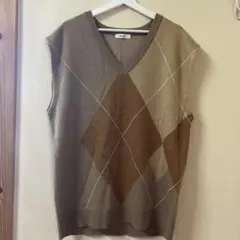 Niko and… アーガイルニットベスト