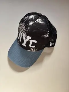 NEW ERA NYC トラッカーキャップ 黒/デニム