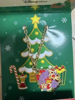 ディズニーストア　クリスマス　チャーム　チップとデール