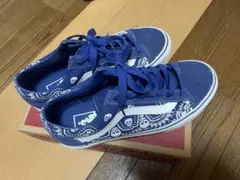 Vans ネイビー バンダナ柄 スニーカー