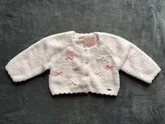 【新品未使用】mezzo piano ピンクカーディガン 70 80