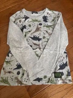 klädskåp クレードスコープ 恐竜柄 長袖カットソー 130cm