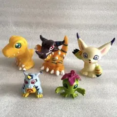 当時物】デジモン ミニフィギュア 4体セット もんざえもん トゲモン 他