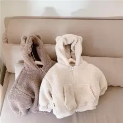 韓国子供服　くまちゃんモコモコボア