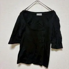 スコットクラブ 半袖Tシャツ カットソー 黒 シンプル トップス