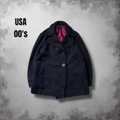 US NAVY メルトンウールピーコート y2k ヴィンテージ ミリタリーコート
