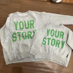 親子トレーナーセット オフィシャルチーム　 グレー M/120