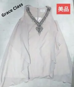 Grace Class　美品　ノースリーブチュニック　S　透け感 シアーのサムネイル