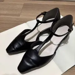 ADEVIVRE 黒　パンプス　サンダル アドヴィーヴル