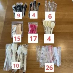 袋入りスプーン　色々まとめ売り　91本