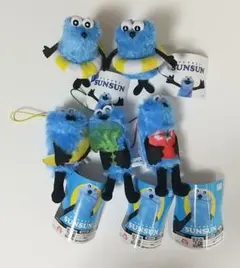 5体セット【パペットスンスンぬいぐるみマスコット　sunsun