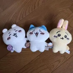 ちいかわ ぬいぐるみBIG マスコットガチャガチャちいかわハチワレうさぎ3種のサムネイル