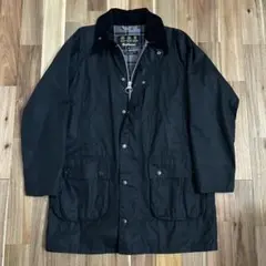 Barbour GAMEFAIR WAX JACKET ブラック 38のサムネイル