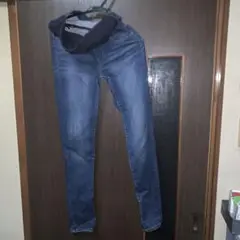 マタニティデニムスキニーパンツ