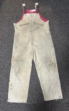 90年代 Carhartt カーハート ダック ダブルニー ビブオーバーオール