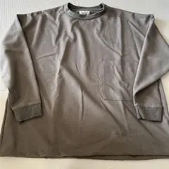 PLESIC グレー ポケット付き スウェット