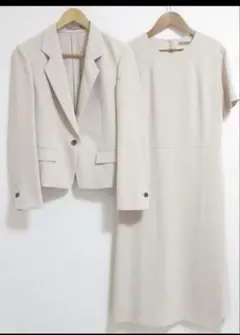 theory luxe 24SSベージュ ジャケットワンピースセット