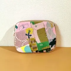 ミナペルホネン　サラブレッド　runrunrun ピンク　ハンドメイドポーチ