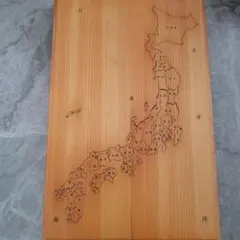 木製　日本地図　パズル