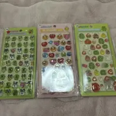 ボンボンドロップ　立体シール　３枚セット