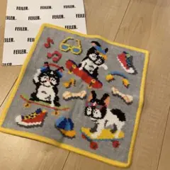 FEILER 犬のスケートボード ハンカチ