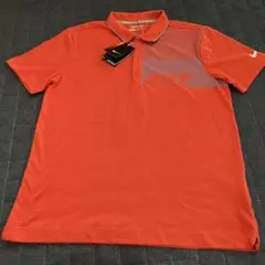 Nike DRI-FIT 朱色 ポロシャツ ゴルフウエア Lサイズ