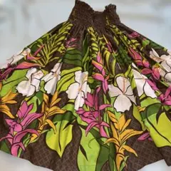 フラダンス用トロピカル花柄スカート