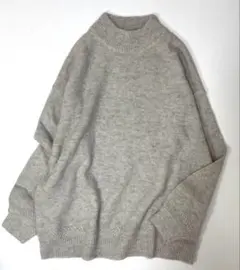 美品 SO エスオー ハイネックニット セーター ゆったり ウール プルオーバー