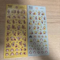 おさるのジョージ　シールセット　ふちどり ステッカーセット　ホールマーク