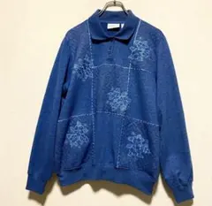 襟付きスウェット