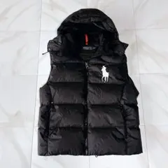 ポロラルフローレン ダウンベスト ビッグポニー flexwitme swag - メルカリ