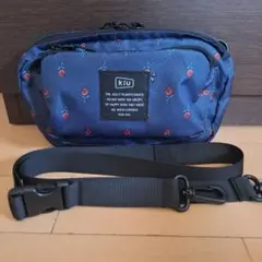 美品　KiU ショルダーバッグ ローズ柄