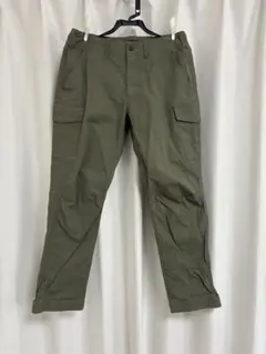 ☆美品☆narifuri ストレッチカーゴパンツ Lオリーブグリーンのサムネイル