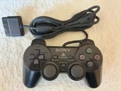 SONY PS2 純正コントローラー DUALSHOCK2 black 黒