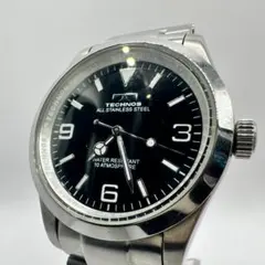 TECHNOS テクノス 腕時計 TSM208 黒文字盤 新電池交換済みのサムネイル