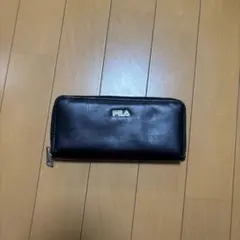 FILA 長財布 ラウンドファスナー ブラック