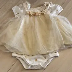 après les cours チュールスカート付きロンパース