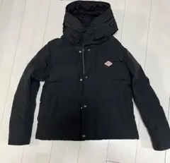 【美品】DANTONフード ブラックダウンジャケット黒サイズSレディース試着のみ