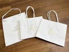 GODIVA ホワイト紙袋 3枚セット