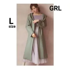 新品 タグ付き GRL グレイル 長袖 リブニット トップス 完売品 Lサイズ