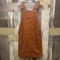 UNIQLO ブラウン コーデュロイ ジャンパースカート150サイズ