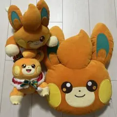 ポケモン　パモ　クリスマス　ぬいぐるみ・クッションセットのサムネイル