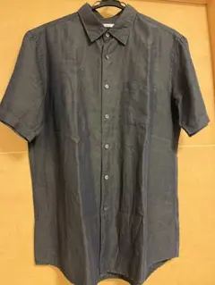 ユニクロ☆ 半袖シャツ　ネイビーXL