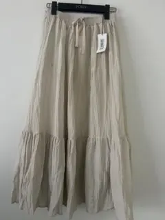新品　ティアードロングスカート