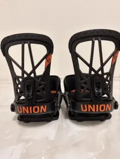 UNION スノーボード ビンディング ブラック オレンジ　M/L