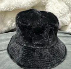 JEANASIS バケットファーハット　ブラック