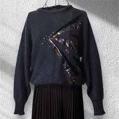 80s ESCADA アーカイブ モヘア混 ニット クラシック デザイナーズ